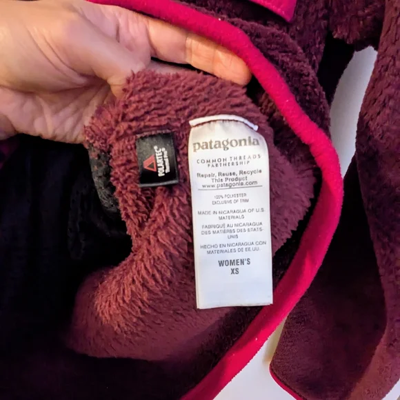 Patagonia Re-Tool Snap-T Pullover Oxblood Red Deep Mahogony XS - Picture 5 of 5